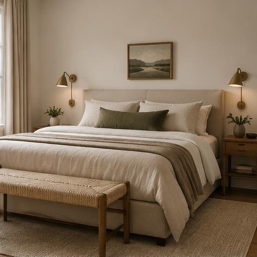 Thoughtfully furnished bedroom